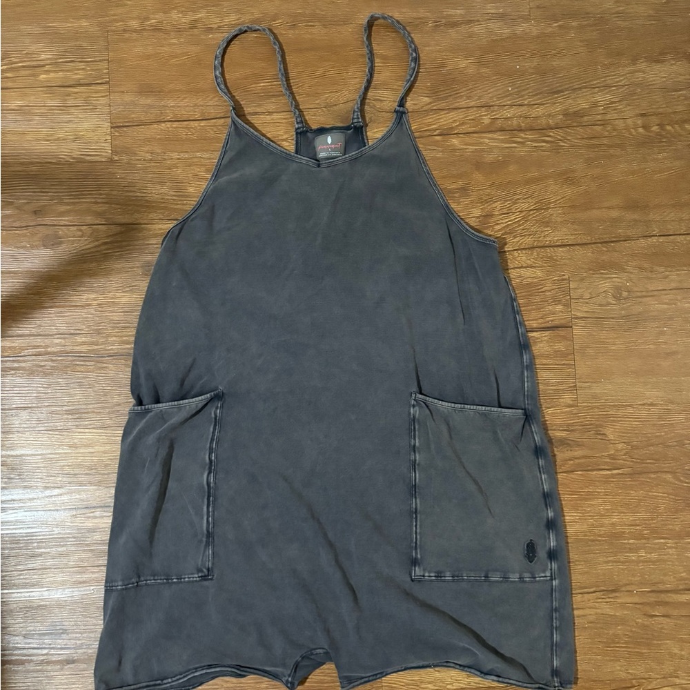 Free People Charcoal Sleeveless Top